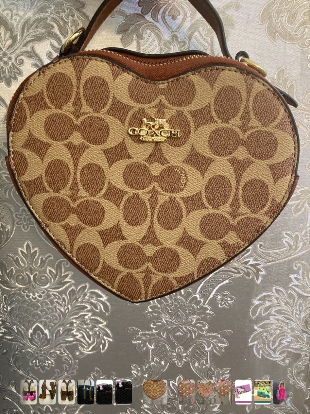 🤎Heart Brown crossbody bag🤎